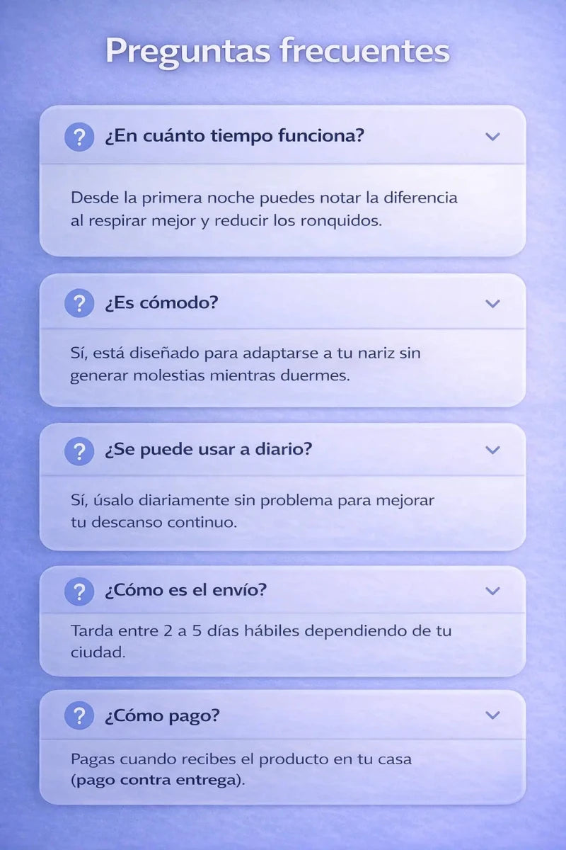 Dilatador Nasal Pro | Duerme Mejor y Reduce los Ronquidos