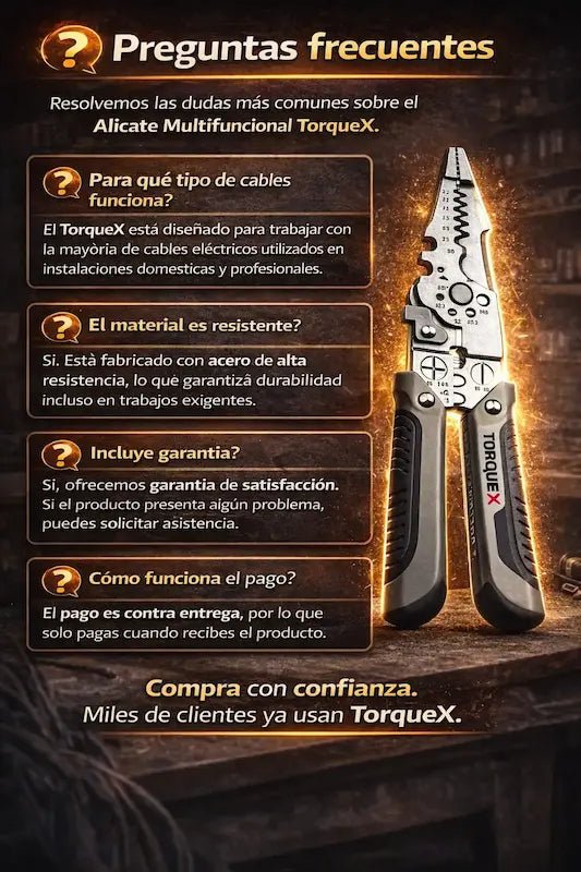 PROMO 2X1 Alicate multifuncional TorqueX